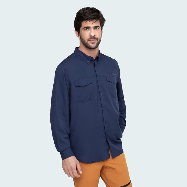 Camisa Hombre Weinbrenner Bund   , AZUL