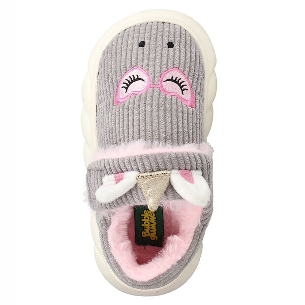 Pantufla Ni&ntilde;a Bubblegummers Unicornio , GRIS