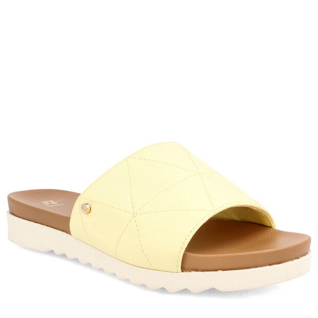Sandalia Mujer Bata Flika, AMARILLO