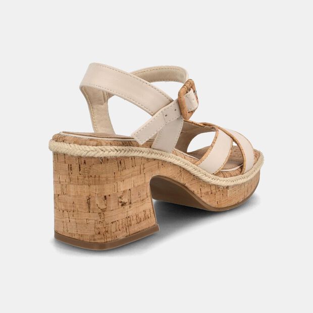 Sandalia Mujer Bata Fonk, BLANCO
