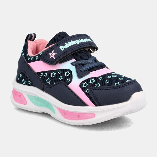Zapatilla Con Luces Ni&ntilde;a Bubblegummers Demian   , AZUL