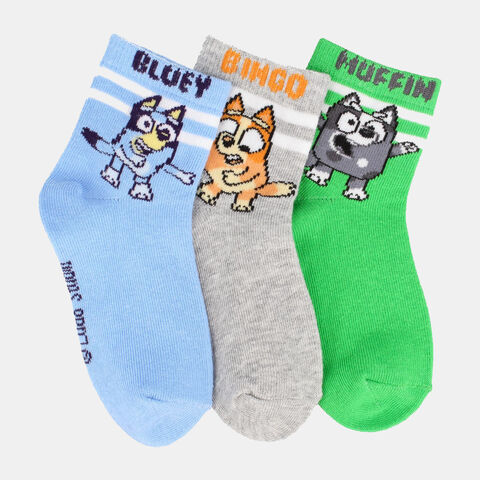 Calcetines Ni&ntilde;o Bubblegummers Calcetin Bluey , MULTICOLOR