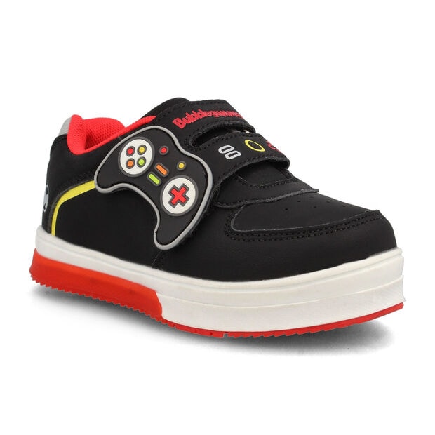 Zapatilla con Luces Ni&ntilde;o Bubblegummers Neon     , NEGRO