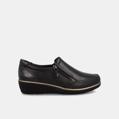 Mocasín Mujer Bata Comfit Frida , NEGRO