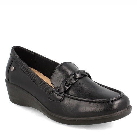 Mocasín Bata Comfit Mujer Newstar, NEGRO