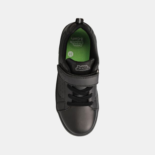 Zapatilla Escolar Ni&ntilde;o Bubblegummers Ballou Junior , NEGRO