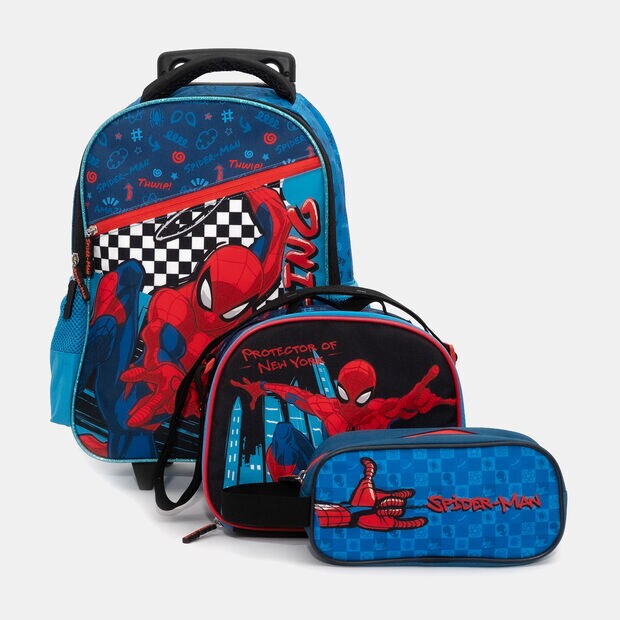 Mochila Ni&ntilde;o Bubblegummers Pack Spiderman, AZUL