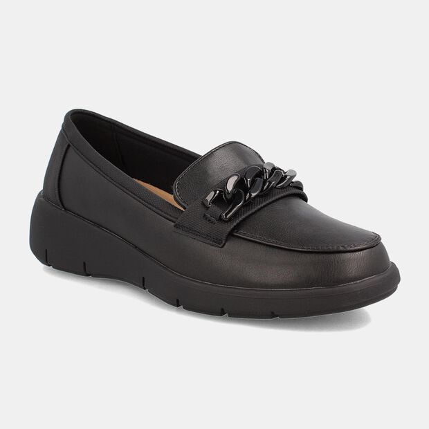Mocas&iacute;n Bata Comfit Mujer F&iacute;ona, NEGRO