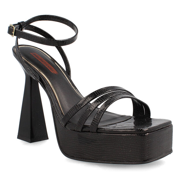 Sandalia Mujer Bata Red Label Loto, NEGRO