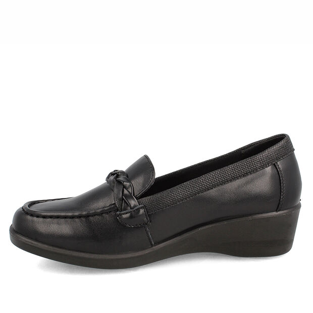 Mocasín Bata Comfit Mujer Newstar, NEGRO