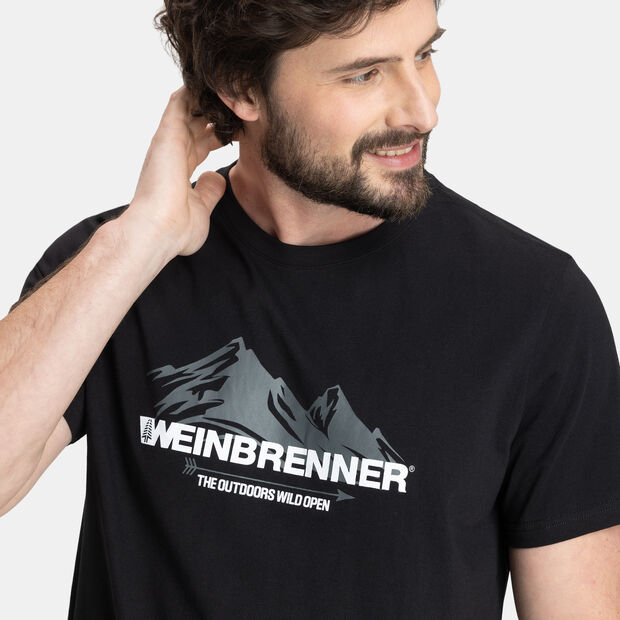 Polera Manga Corta Hombre Weinbrenner Estepa , NEGRO