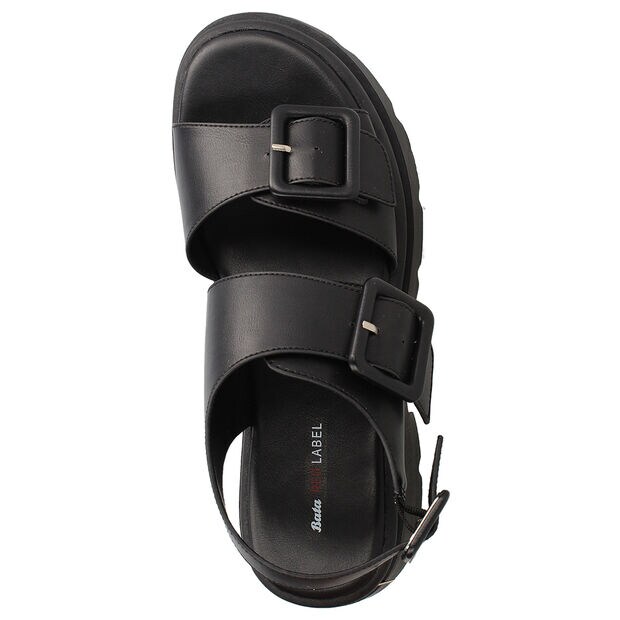 Sandalia Mujer Bata Red Label Marcela, NEGRO