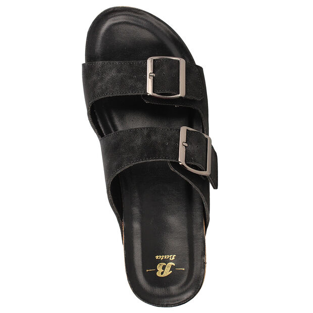 Sandalia Mujer Bata Enjoy, NEGRO