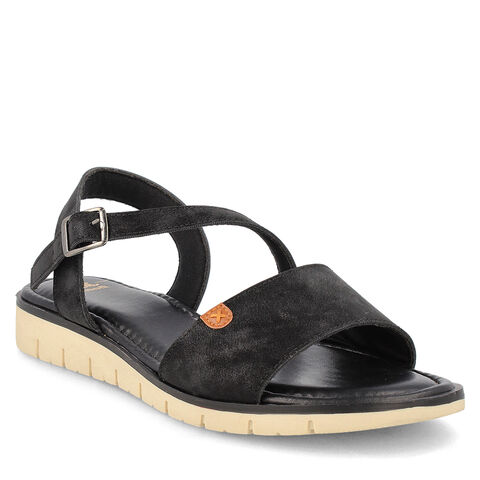 Sandalia Mujer Bata Country, NEGRO