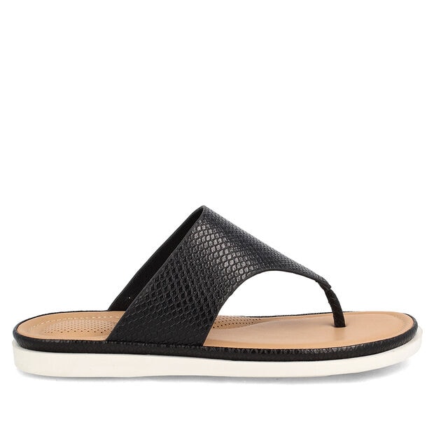 Sandalia Mujer Bata Comfit Carissly, NEGRO