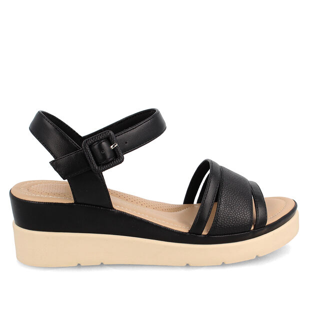 Sandalia Mujer Bata Comfit Ciarnsa , NEGRO