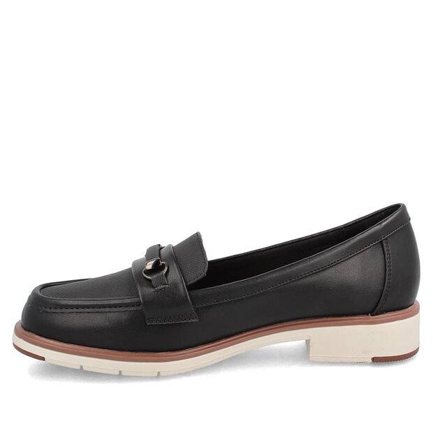 Mocas&iacute;n Bata Comfit Mujer Freya, NEGRO