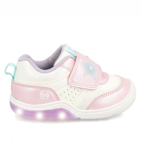 Zapatilla Con Luces Niña Bubblegummers Tokio   , PLATA