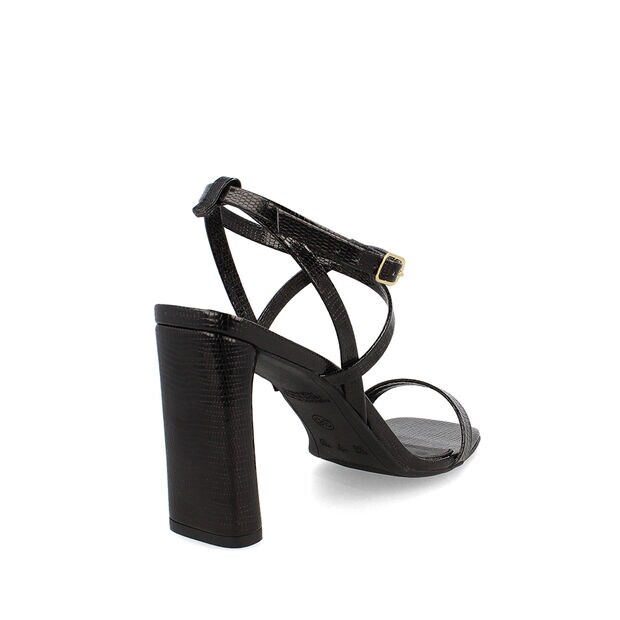 Sandalia Mujer Bata Red Label Lila, NEGRO