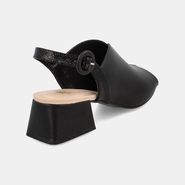 Sandalia Mujer Bata New, NEGRO