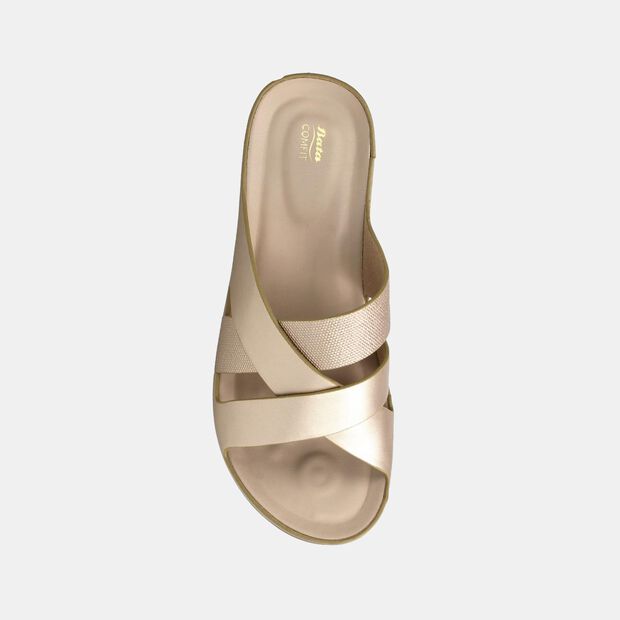 Sandalia Mujer Bata Comfit Curissay, AMARILLO
