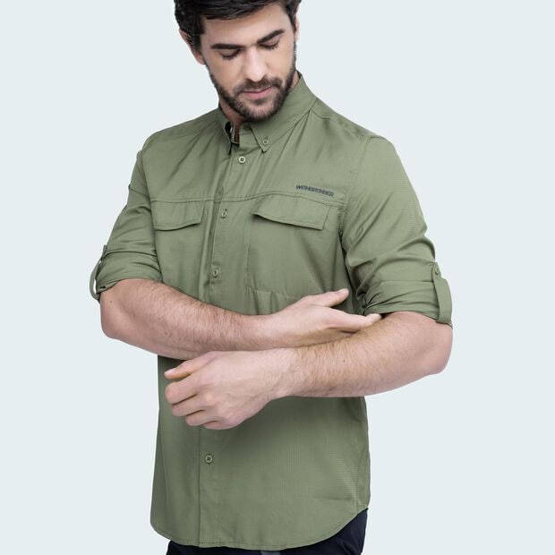 Camisa Hombre Weinbrenner Bund   , AGUA