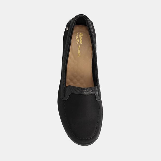 Mocasín Mujer Bata Comfit Tali , NEGRO