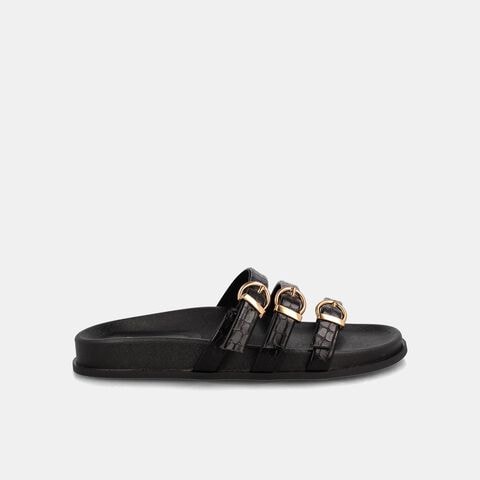 Sandalia Mujer Bata Licia, NEGRO