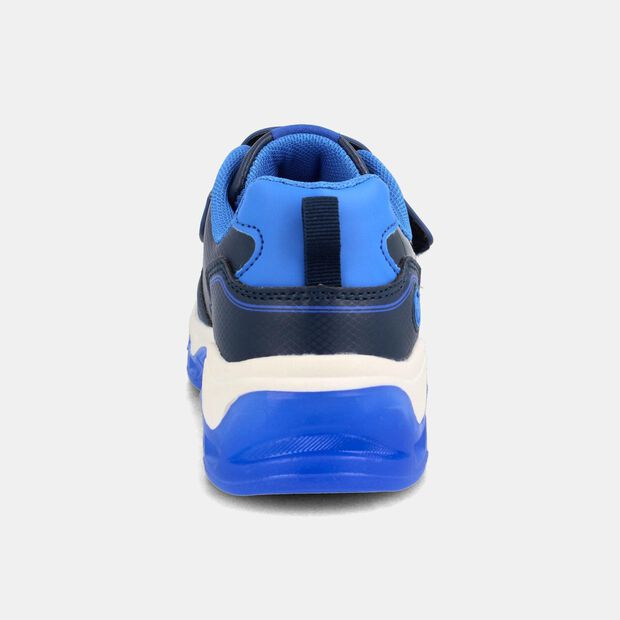 Zapatilla Con Luces Ni&ntilde;o Bubblegummers Marvel Capitan America, AZUL