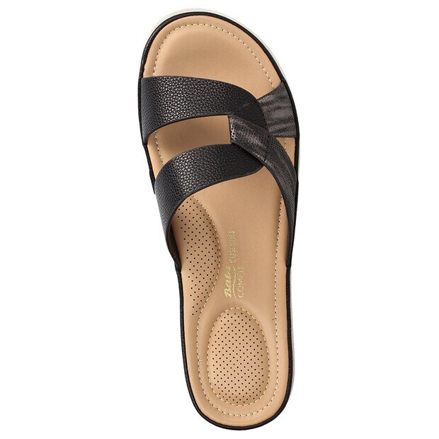 Sandalia Mujer Bata Comfit Carissly, NEGRO
