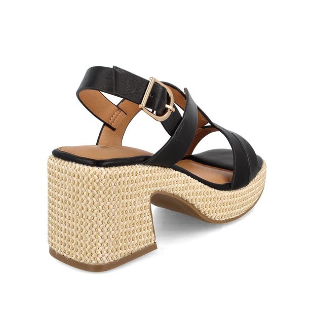 Sandalia Mujer Bata Fonk, NEGRO