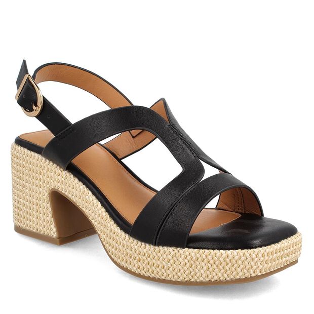 Sandalia Mujer Bata Fonk, NEGRO