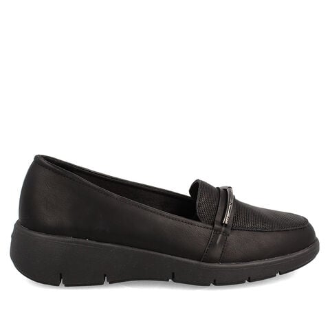 Mocasín Bata Comfit Mujer Fíona, NEGRO