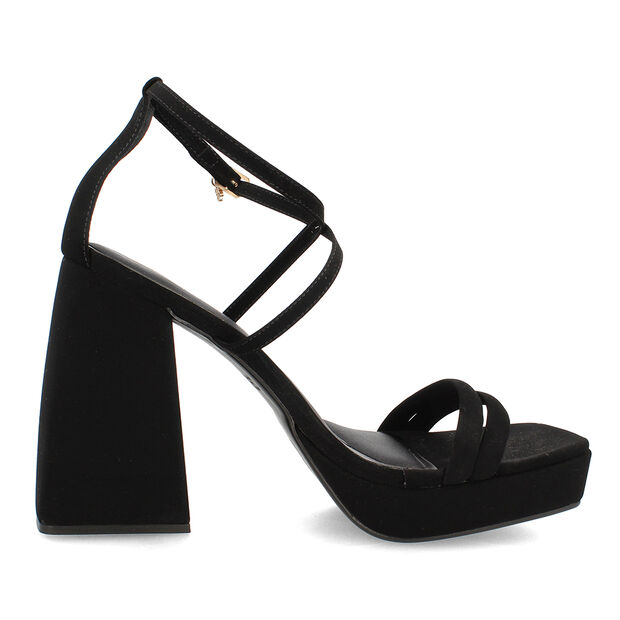 Sandalia Mujer Bata Red Label Rosa, NEGRO
