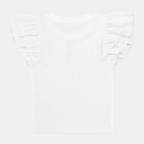 Polera Manga Corta Ni&ntilde;a Bubblegummers Bania, BLANCO
