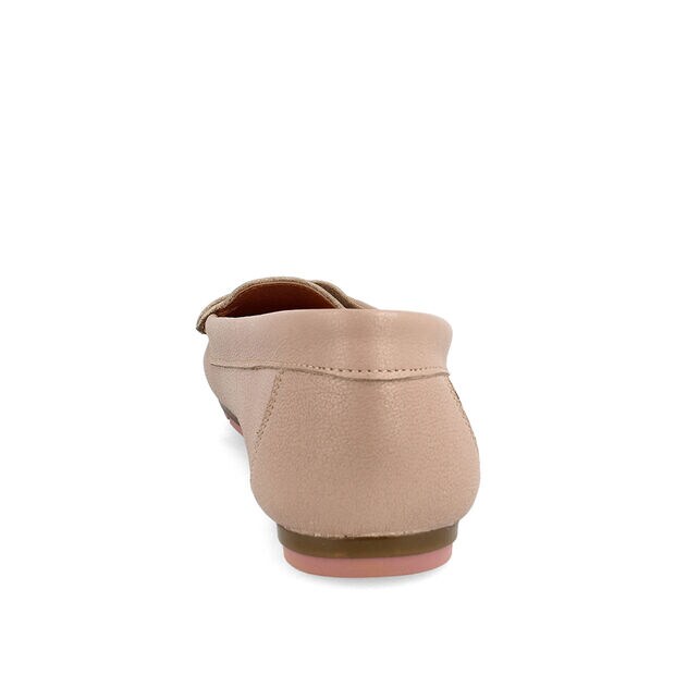 Mocas&iacute;n Cuero Bata Mujer Mica, GRANATE