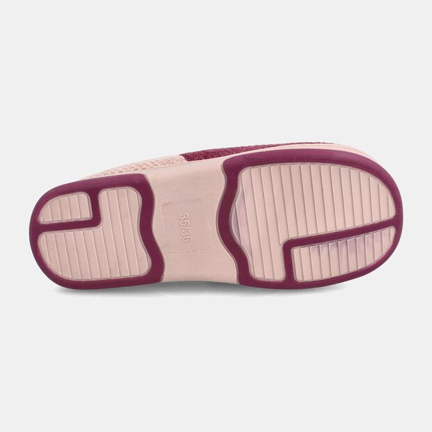 Pantufla Mujer Lola, BURGUNDY (o BORGO&Ntilde;A)