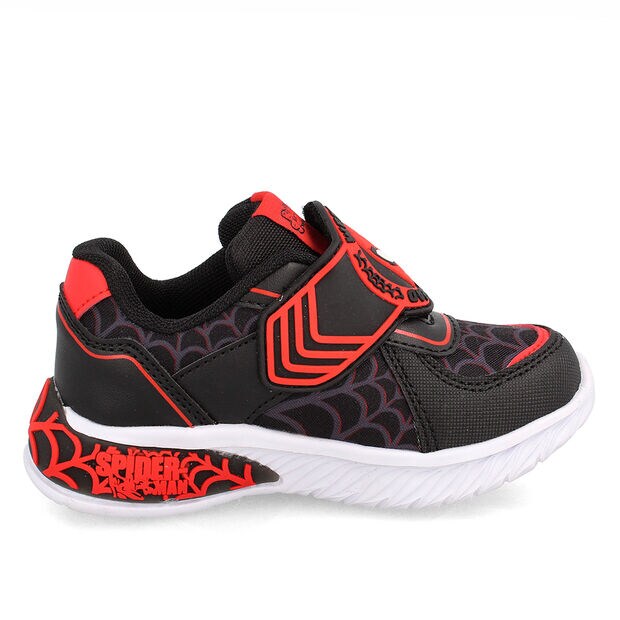 Zapatilla con Luces Ni&ntilde;o Marvel Spiderman 1    , NEGRO