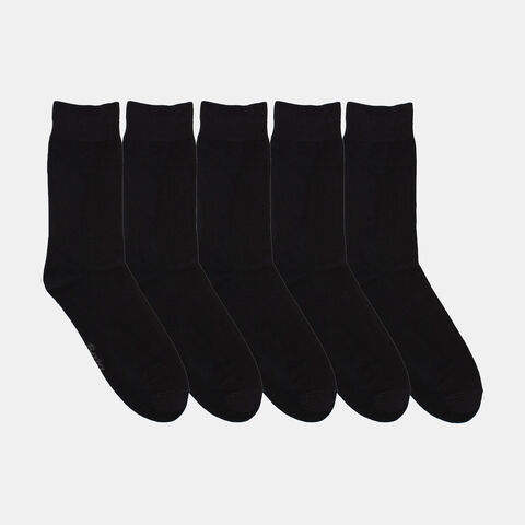 Calcetines Hombre Bata Fivepack Crew Black , NEGRO