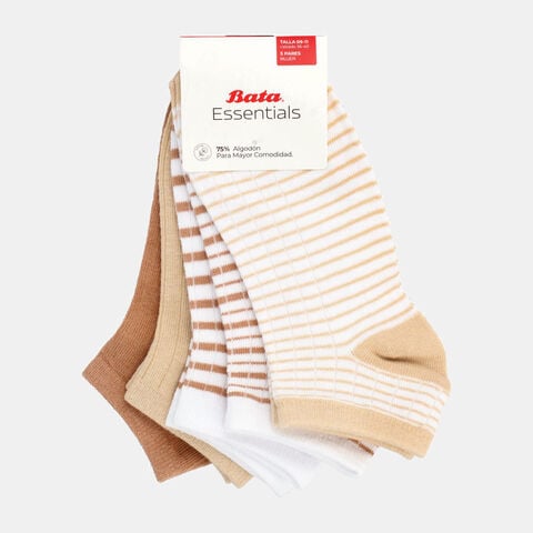 Calcetines Mujer Bata 5Pack Design Liner  , AMARILLO