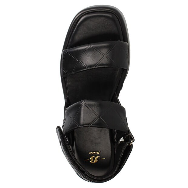 Sandalia Mujer Bata Crystal, NEGRO