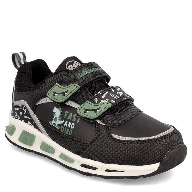 Zapatilla Con Luces Ni&ntilde;o Bubblegummers Aragon   , GRIS