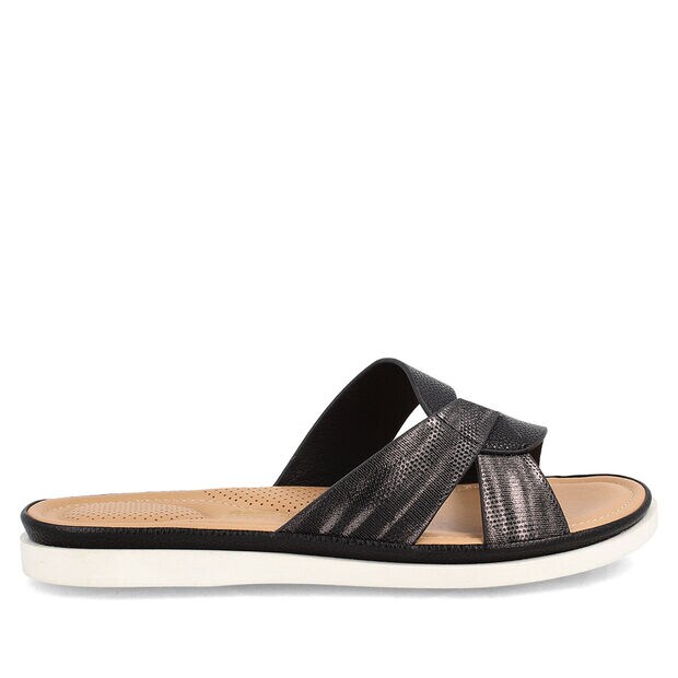Sandalia Mujer Bata Comfit Carissly, NEGRO