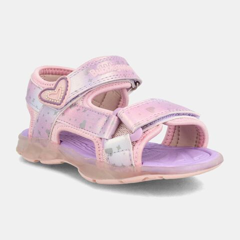 Sandalia con Luces Niña Bubblegummers Unai  , BURGUNDY (o BORGOÑA)