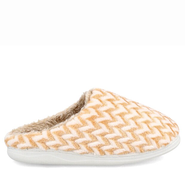 Pantufla Mujer Bata Lebu, AMARILLO
