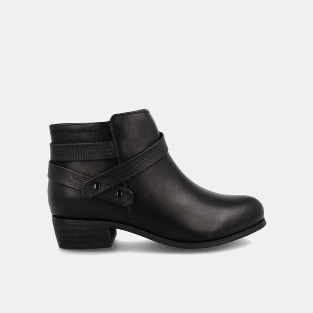 Bot&iacute;n Mujer Bata Canela, NEGRO