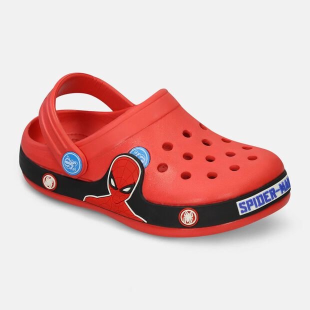 Zuecos Infantil Para Ni&ntilde;o Licenses Marvel Rojo Mauricio L Premium, 