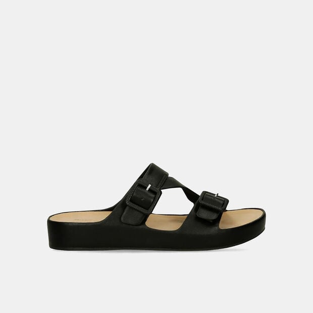 Sandalia Para Mujer Bata Comfit Negro Jukari Summer, 