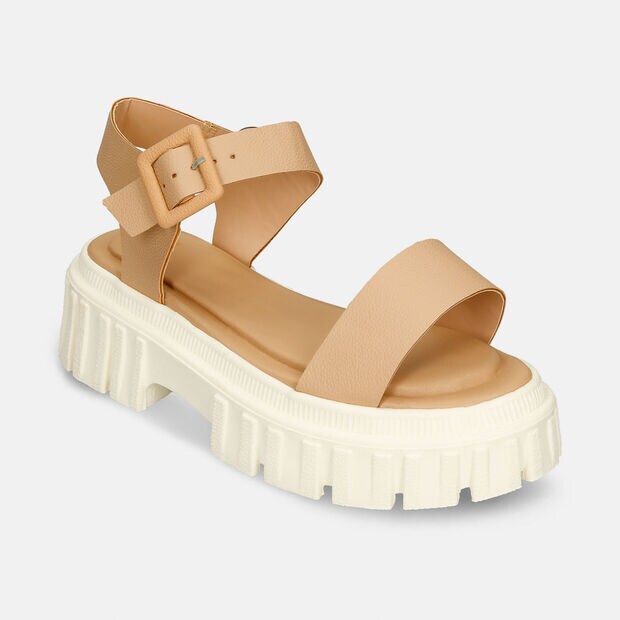 Sandalia Para Mujer Bata Caf&eacute; Con Leche Jessie Summer, 