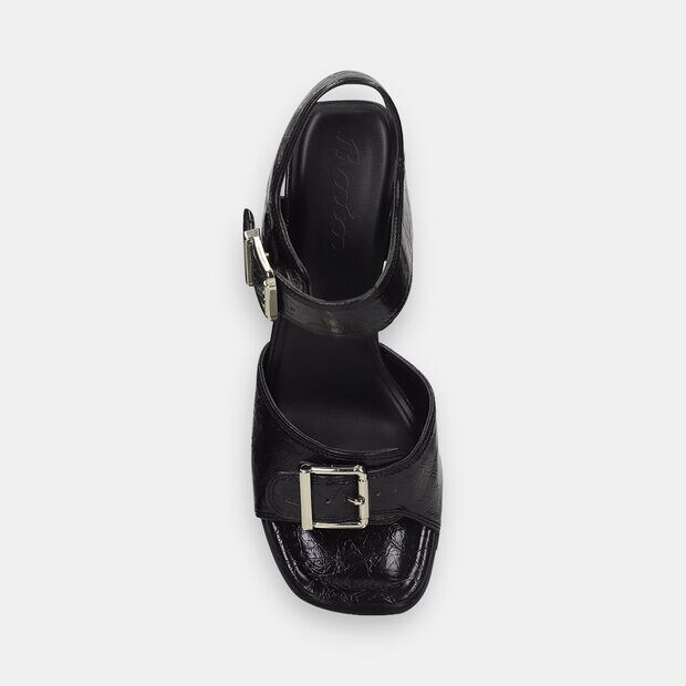 Sandalias Para Mujer Bata Negro Perrie Summer, 